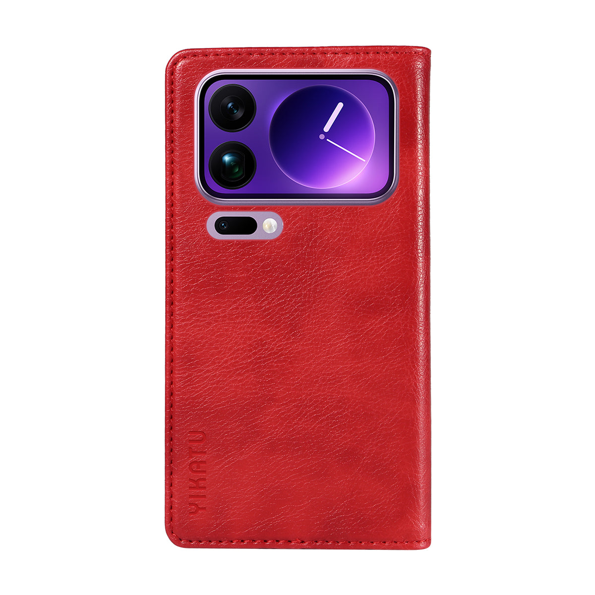 For Xiaomi 17 Pro Max Wallet Case YIKATU YK-006 Magnetic Closure Leather Phone Cover Litchi Texture - Red