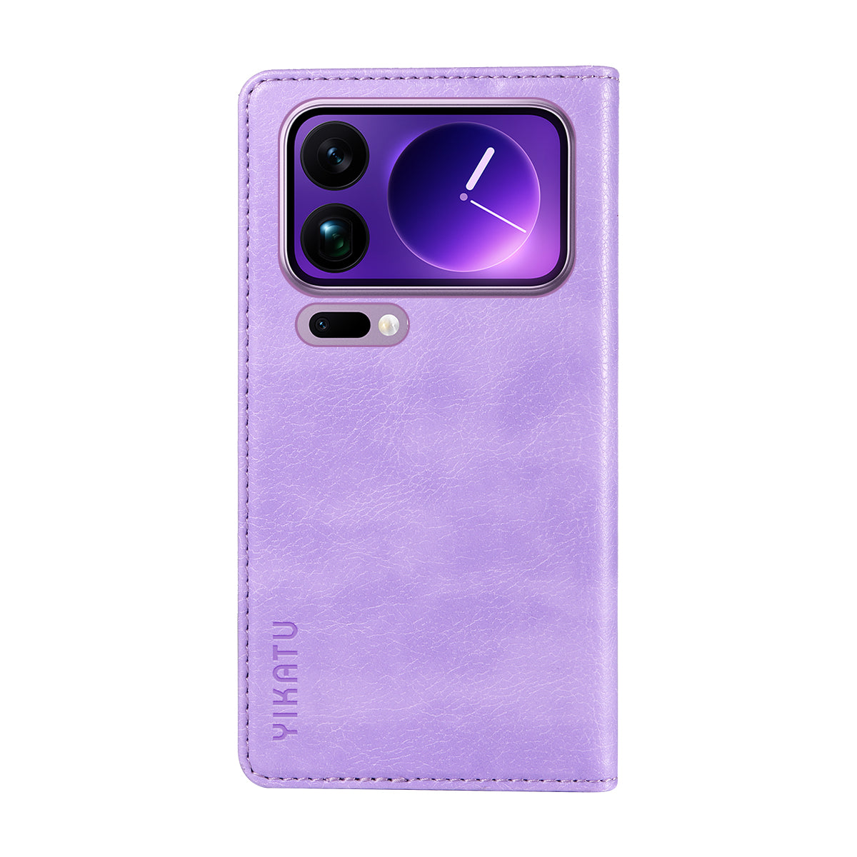 For Xiaomi 17 Pro Max Wallet Case YIKATU YK-006 Magnetic Closure Leather Phone Cover Litchi Texture - Purple