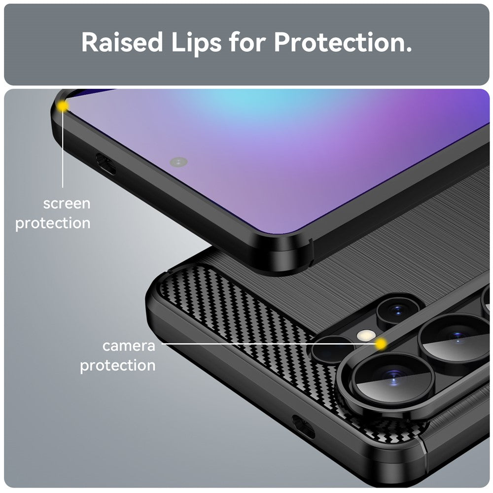 For-Samsung-Galaxy-S26-Ultra-Case-Protective-Phone-Cover-Carbon-Fiber-Texture-Brushed-Black