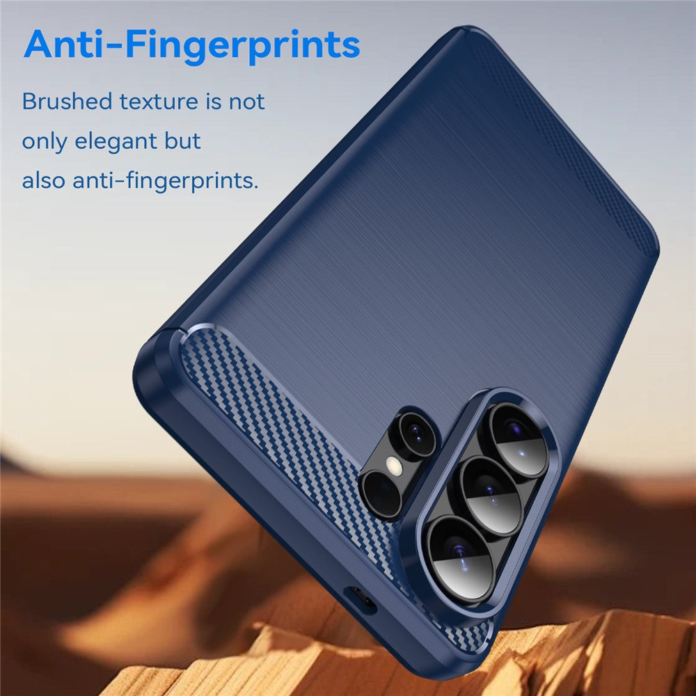 For-Samsung-Galaxy-S26-Ultra-Case-Protective-Phone-Cover-Carbon-Fiber-Texture-Brushed-Blue