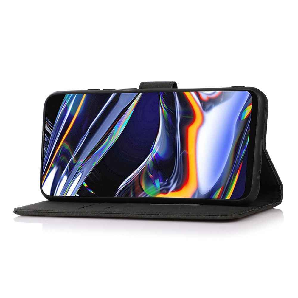 KHAZNEH For Xiaomi 17 Pro Case Anti Scratch PU Leather Wallet Stand Phone Cover - Black