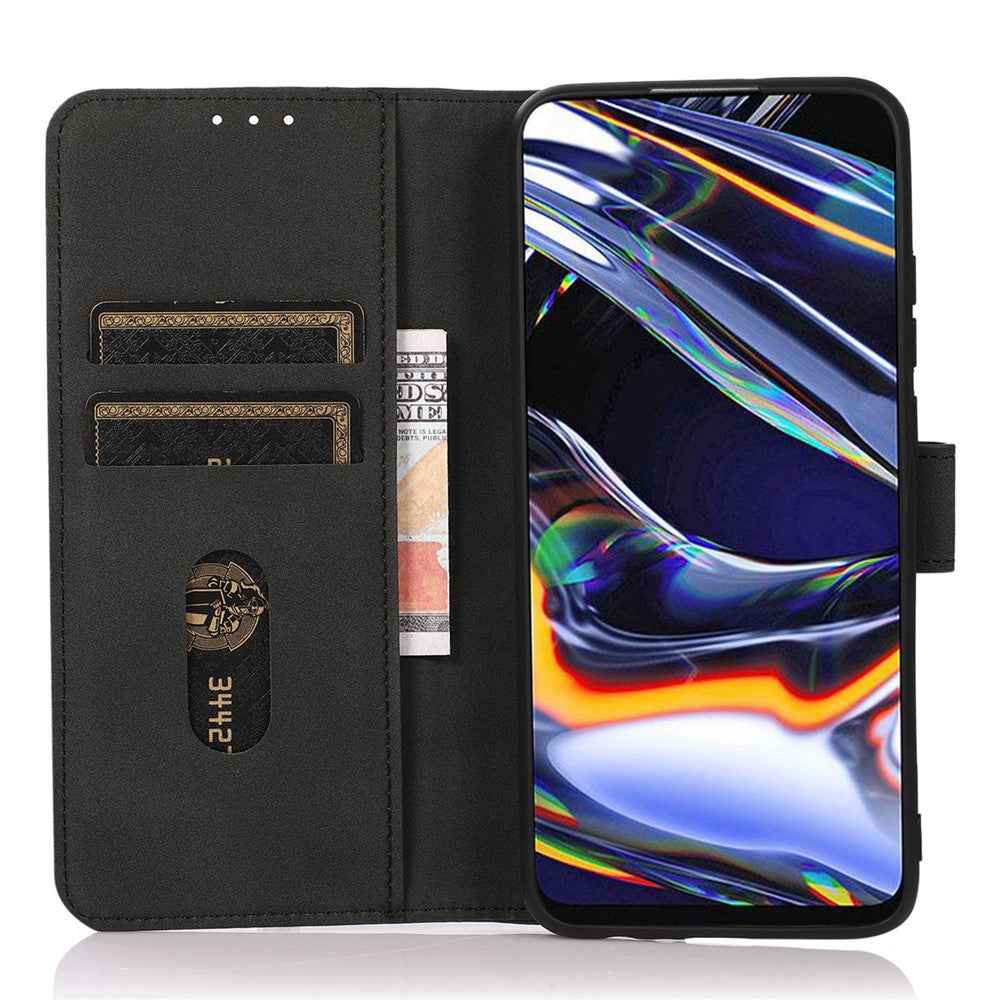 KHAZNEH For Xiaomi 17 Pro Case Anti Scratch PU Leather Wallet Stand Phone Cover - Black
