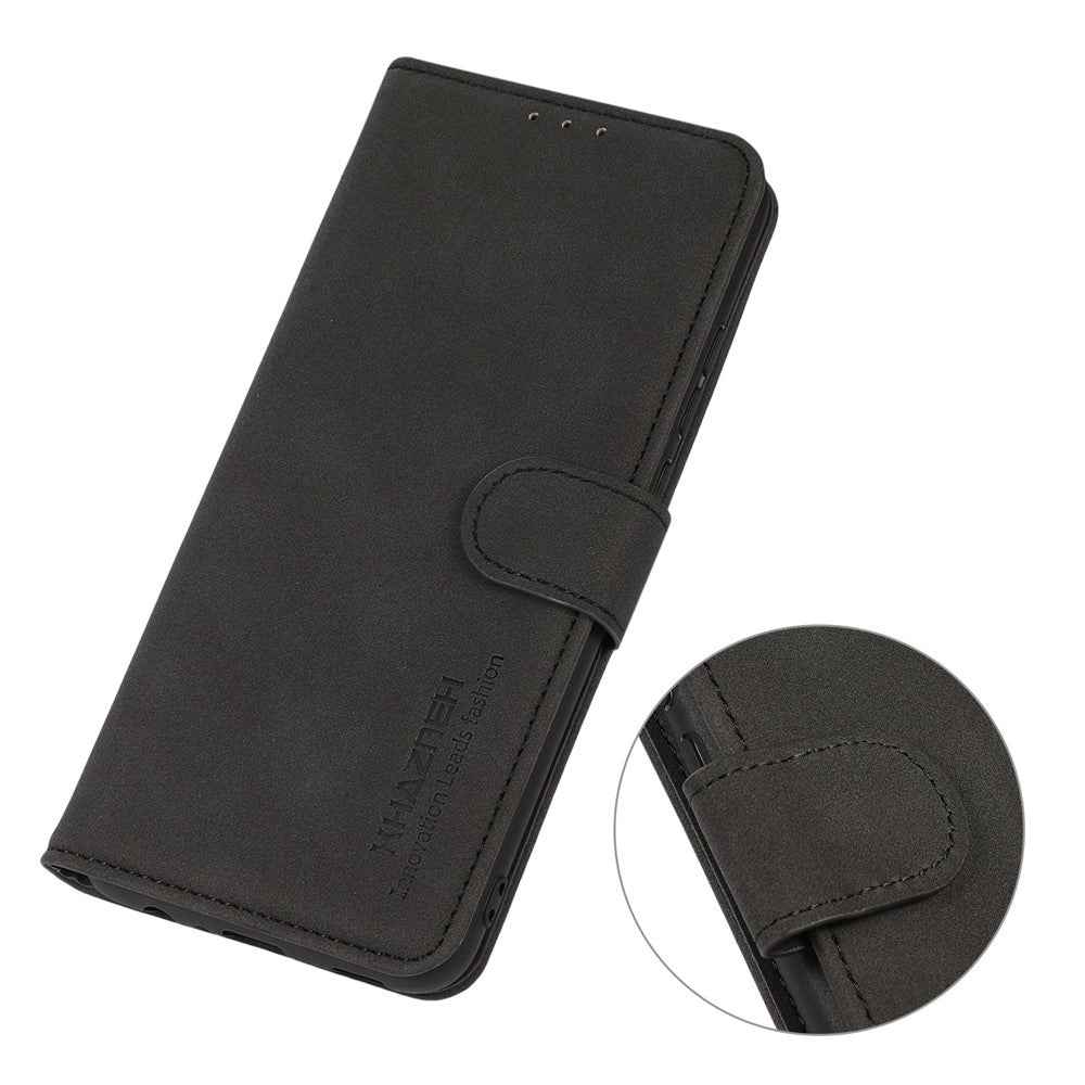 KHAZNEH For Xiaomi 17 Pro Case Anti Scratch PU Leather Wallet Stand Phone Cover - Black