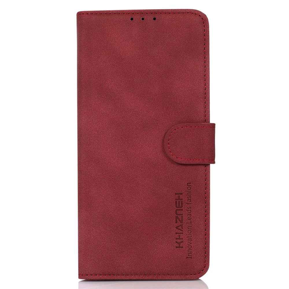 KHAZNEH For Xiaomi 17 Pro Case Anti Scratch PU Leather Wallet Stand Phone Cover - Red