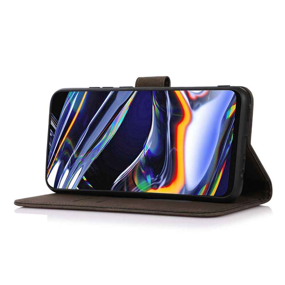KHAZNEH For Xiaomi 17 Pro Case Anti Scratch PU Leather Wallet Stand Phone Cover - Brown