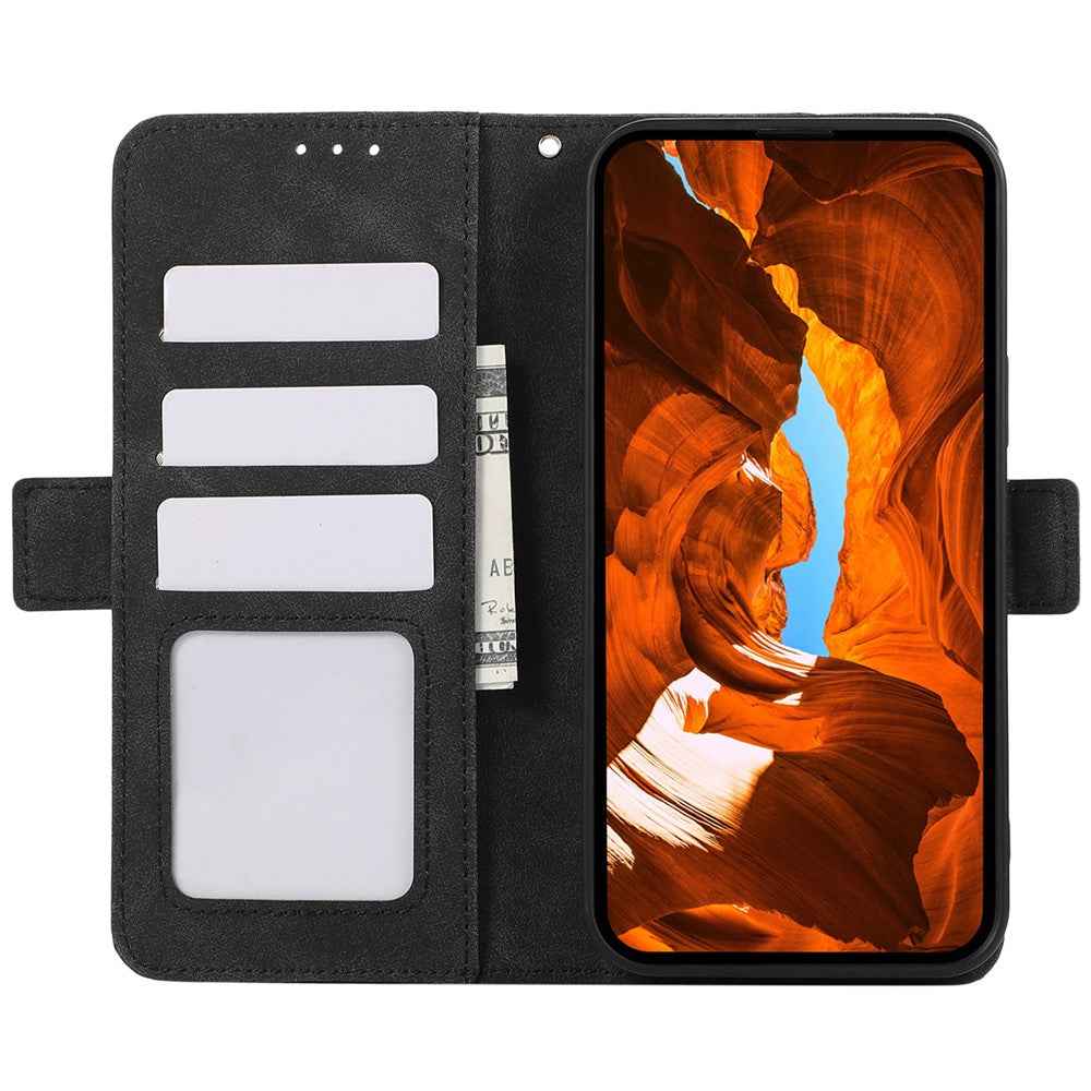 ABEEL For Xiaomi 17 Pro Case PU Leather Folio Stand View RFID Blocking Phone Cover - Black