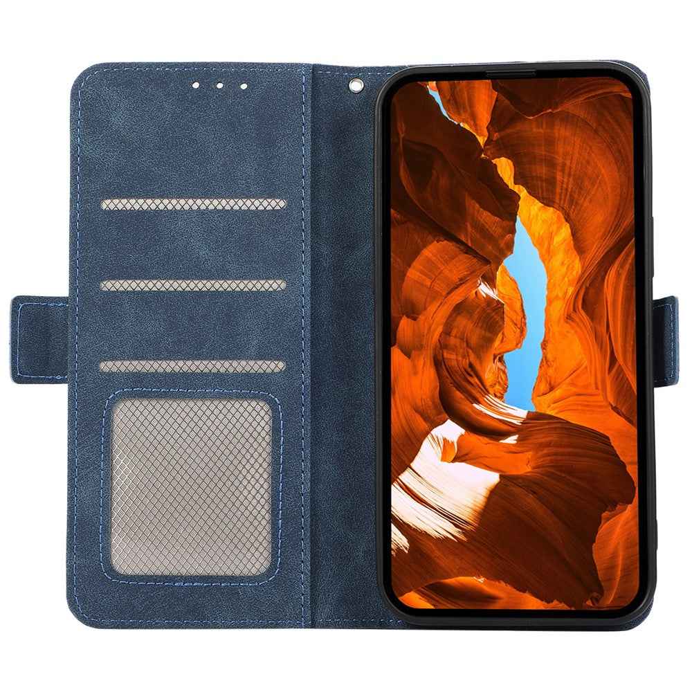 ABEEL For Xiaomi 17 Pro Case PU Leather Folio Stand View RFID Blocking Phone Cover - Blue