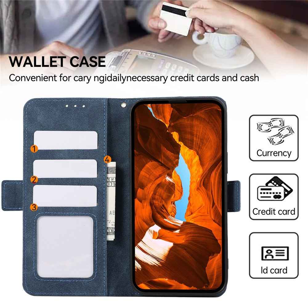 ABEEL For Xiaomi 17 Pro Case PU Leather Folio Stand View RFID Blocking Phone Cover - Blue