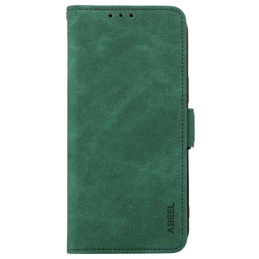 ABEEL For Xiaomi 17 Pro Case PU Leather Folio Stand View RFID Blocking Phone Cover - Green