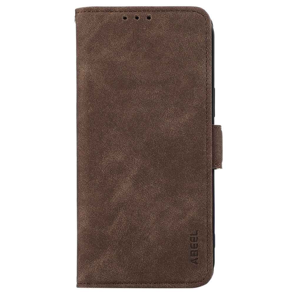 ABEEL For Xiaomi 17 Pro Case PU Leather Folio Stand View RFID Blocking Phone Cover - Brown