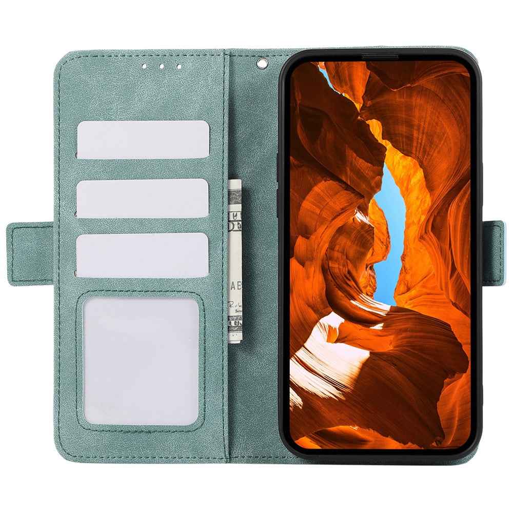 ABEEL For Xiaomi 17 Pro Case PU Leather Folio Stand View RFID Blocking Phone Cover - Baby Blue