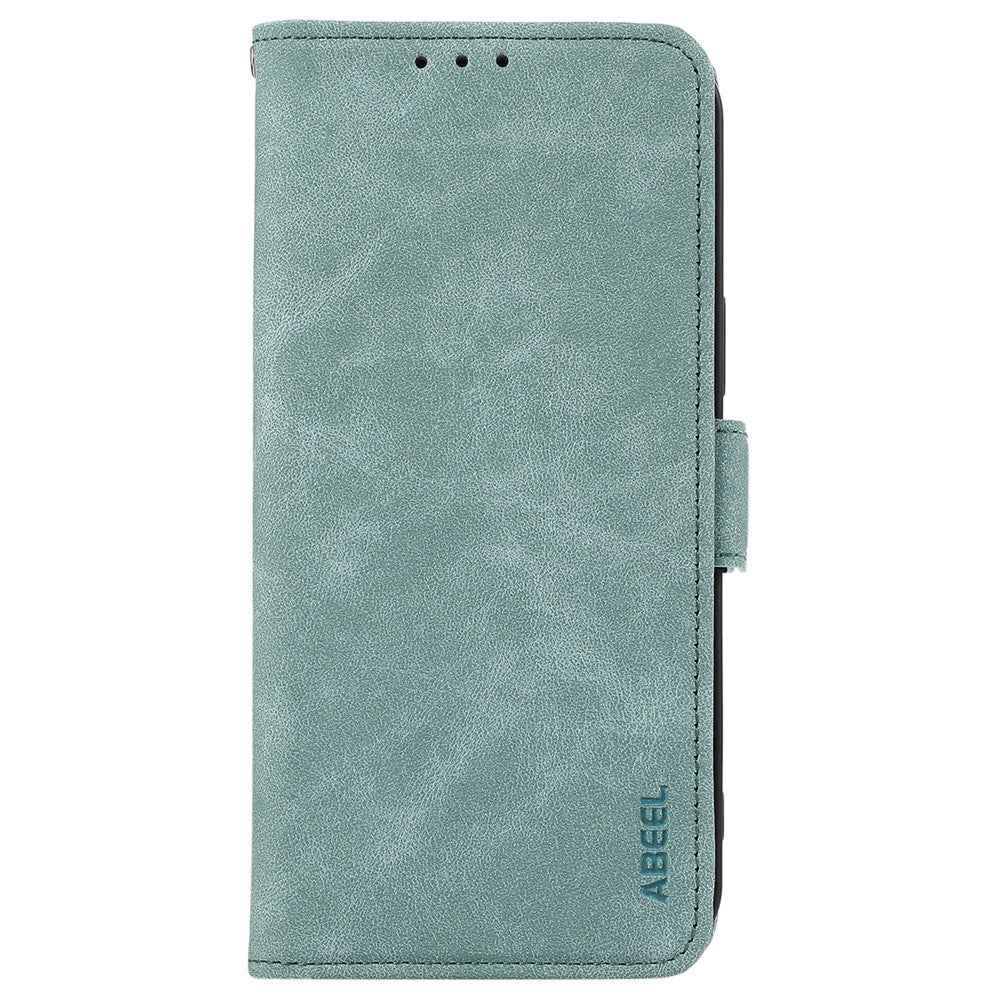 ABEEL For Xiaomi 17 Pro Case PU Leather Folio Stand View RFID Blocking Phone Cover - Baby Blue