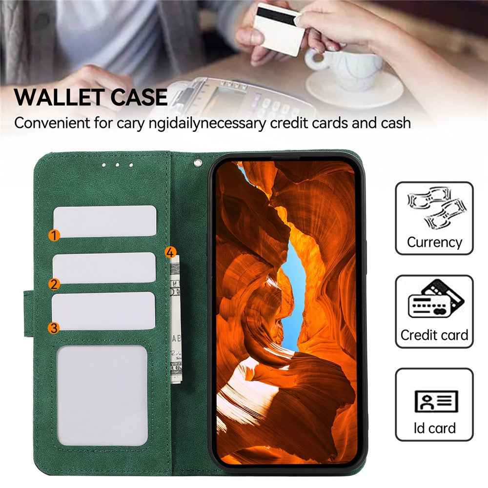 ABEEL For Xiaomi 17 Pro Case Color Splicing Leather Flip Phone Cover RFID Blocking - Green