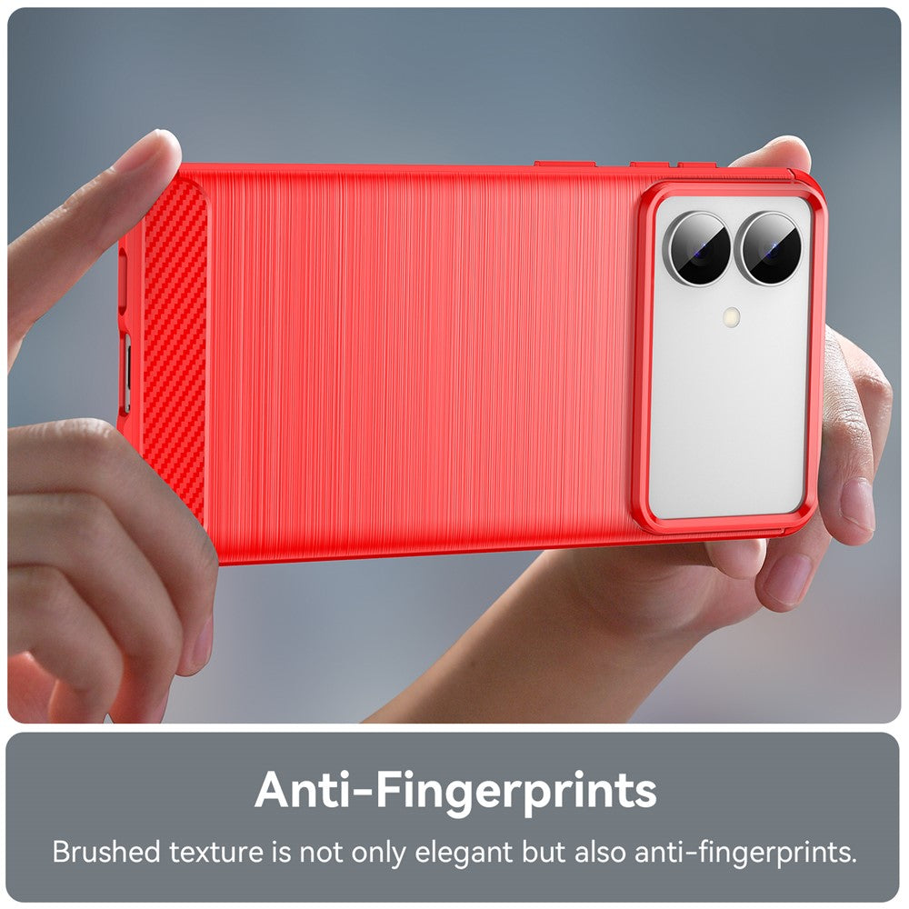 For-Samsung-Galaxy-S26-Edge-Case-Protective-Phone-Cover-Carbon-Fiber-Texture-Brushed-Red