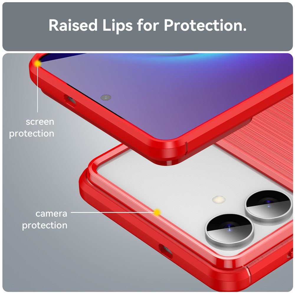 For-Samsung-Galaxy-S26-Edge-Case-Protective-Phone-Cover-Carbon-Fiber-Texture-Brushed-Red