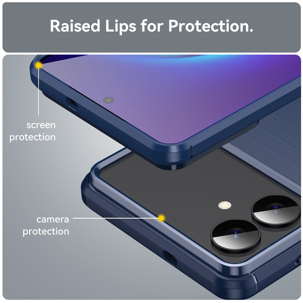 For-Samsung-Galaxy-S26-Edge-Case-Protective-Phone-Cover-Carbon-Fiber-Texture-Brushed-Blue