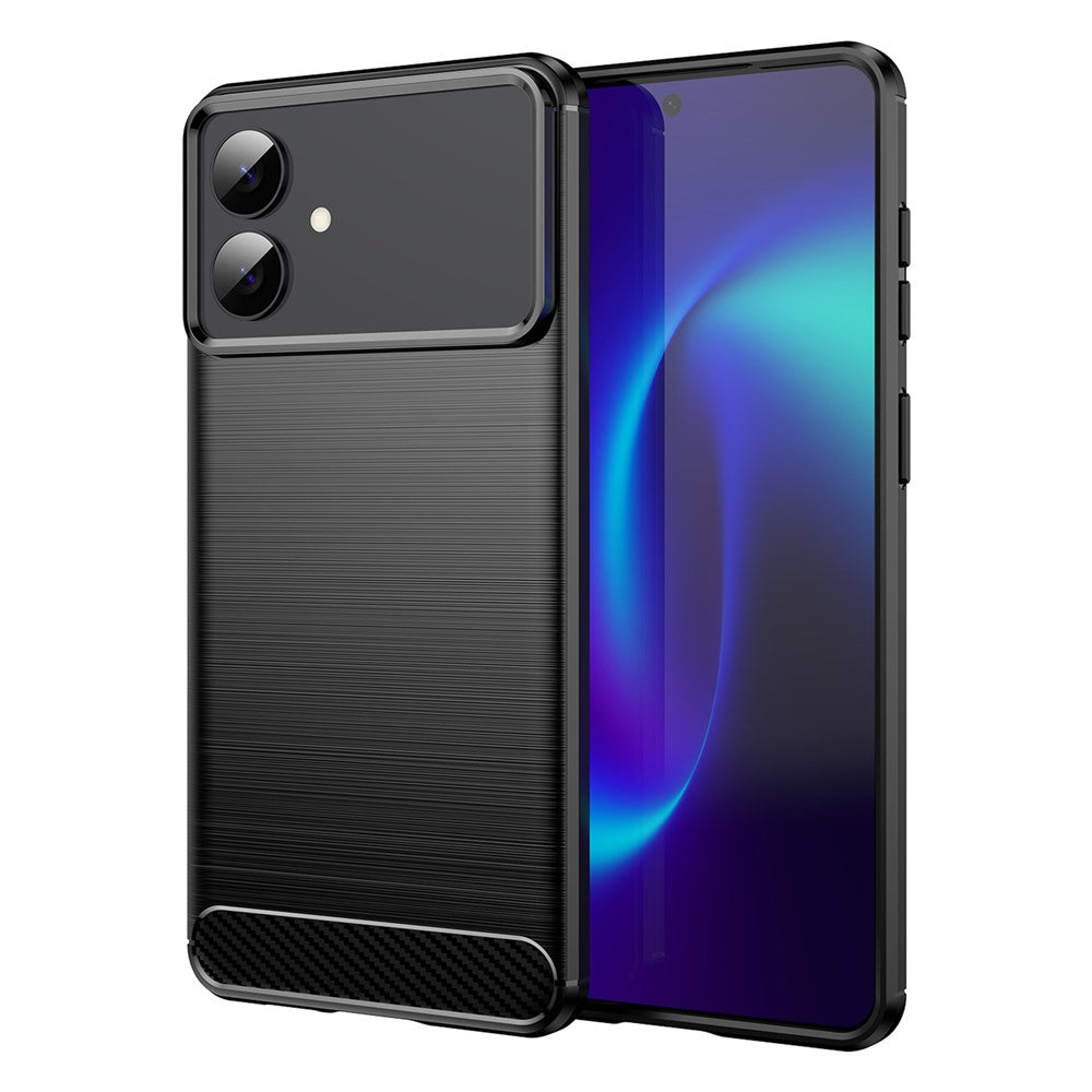 AMORUS-For-Samsung-Galaxy-S26-Edge-Case-Carbon-Fiber-Texture-Brushed-Protective-Phone-Cover-Black