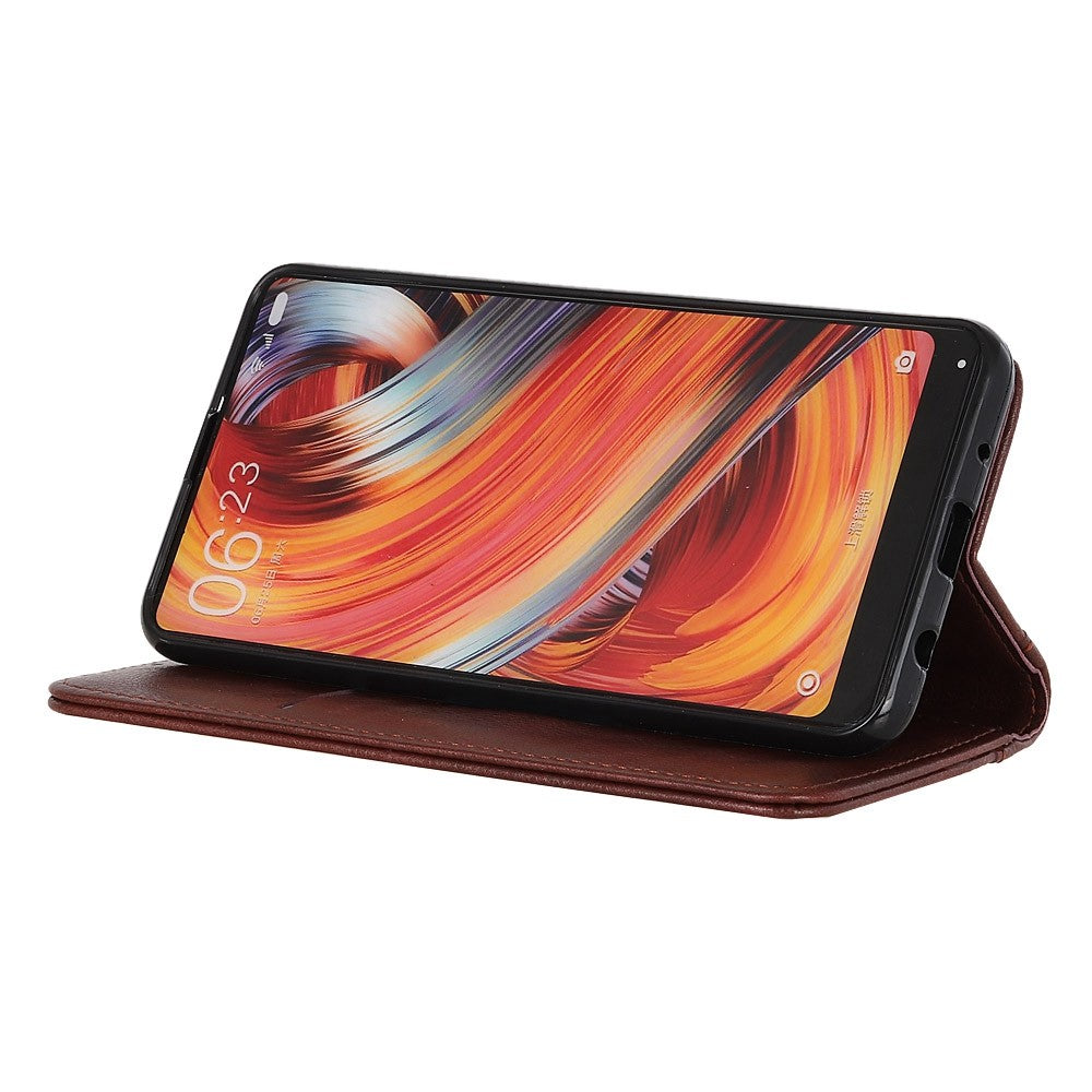For Xiaomi 17 Pro Max Stand Case Split Leather Litchi Texture Wallet Phone Cover - Brown