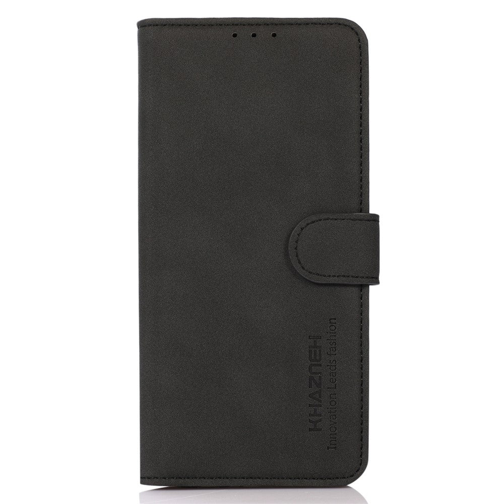 KHAZNEH For Xiaomi 17 Pro Max Case Anti Scratch PU Leather Wallet Stand Phone Cover - Black