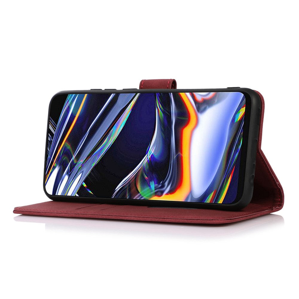 KHAZNEH For Xiaomi 17 Pro Max Case Anti Scratch PU Leather Wallet Stand Phone Cover - Red