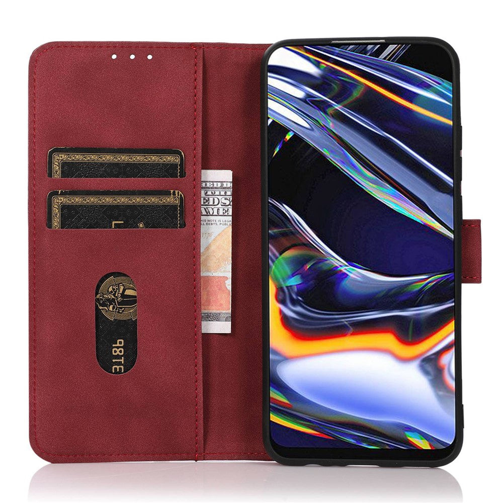 KHAZNEH For Xiaomi 17 Pro Max Case Anti Scratch PU Leather Wallet Stand Phone Cover - Red
