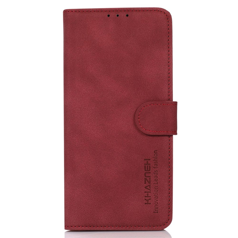 KHAZNEH For Xiaomi 17 Pro Max Case Anti Scratch PU Leather Wallet Stand Phone Cover - Red