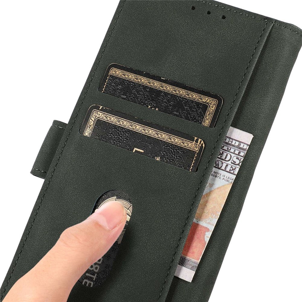 KHAZNEH For Xiaomi 17 Pro Max Case Anti Scratch PU Leather Wallet Stand Phone Cover - Green