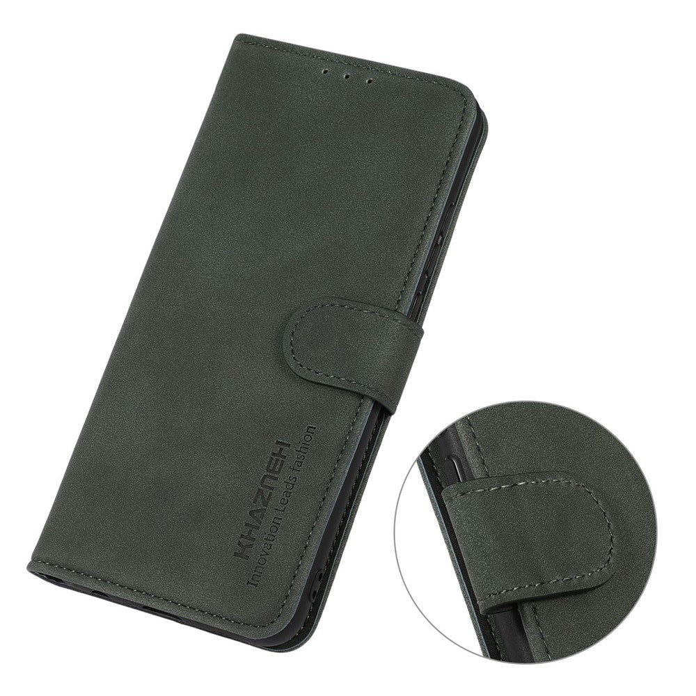KHAZNEH For Xiaomi 17 Pro Max Case Anti Scratch PU Leather Wallet Stand Phone Cover - Green