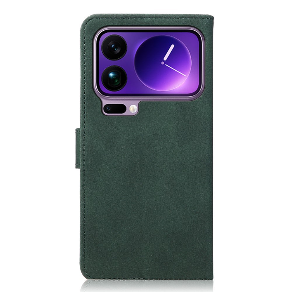 KHAZNEH For Xiaomi 17 Pro Max Case Anti Scratch PU Leather Wallet Stand Phone Cover - Green