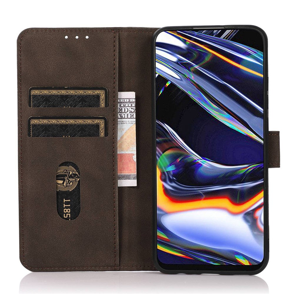 KHAZNEH For Xiaomi 17 Pro Max Case Anti Scratch PU Leather Wallet Stand Phone Cover - Brown