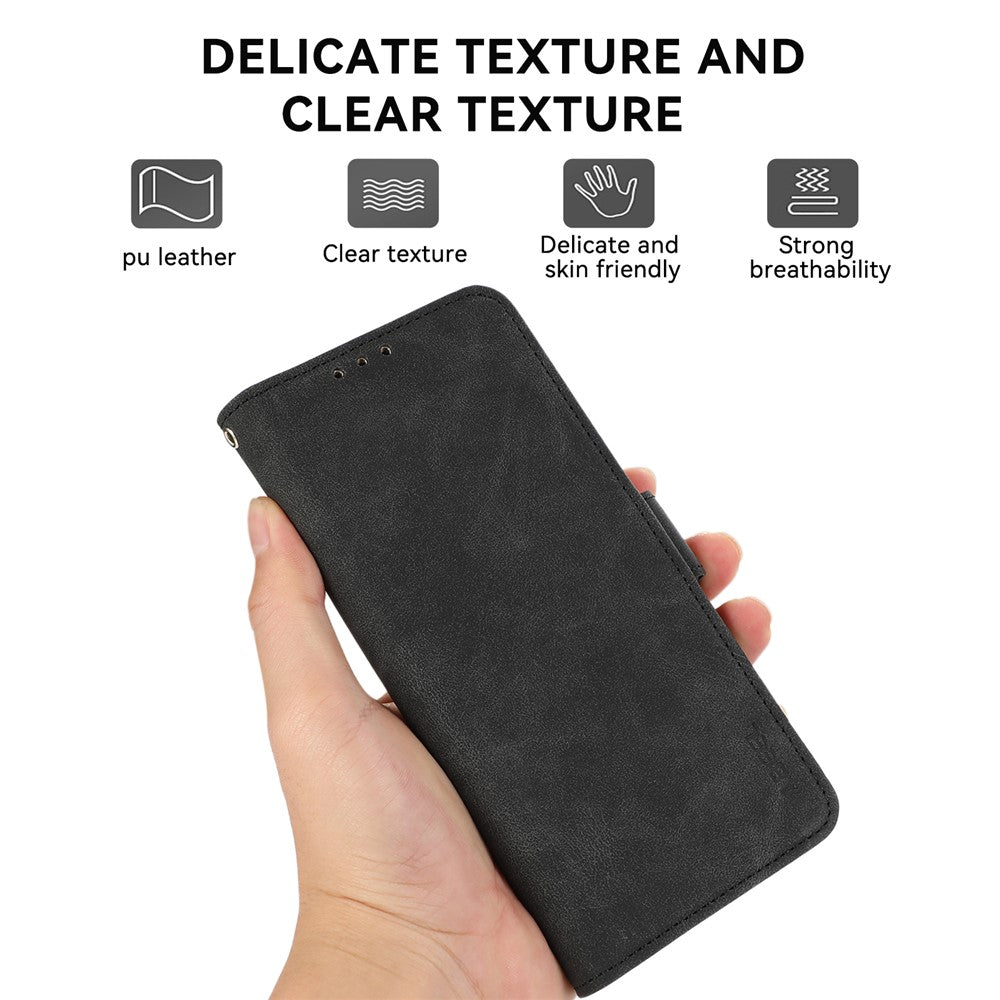 ABEEL For Xiaomi 17 Pro Max Case PU Leather Folio Stand View RFID Blocking Phone Cover - Black