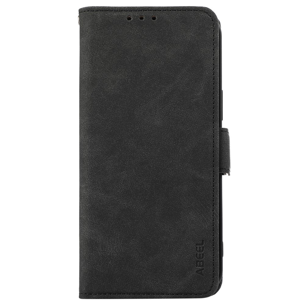 ABEEL For Xiaomi 17 Pro Max Case PU Leather Folio Stand View RFID Blocking Phone Cover - Black