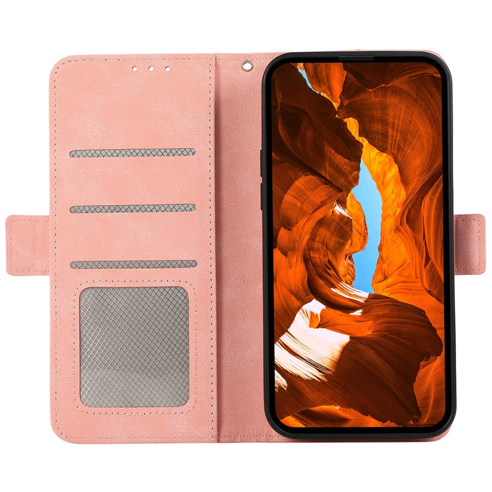 ABEEL For Xiaomi 17 Pro Max Case PU Leather Folio Stand View RFID Blocking Phone Cover - Pink