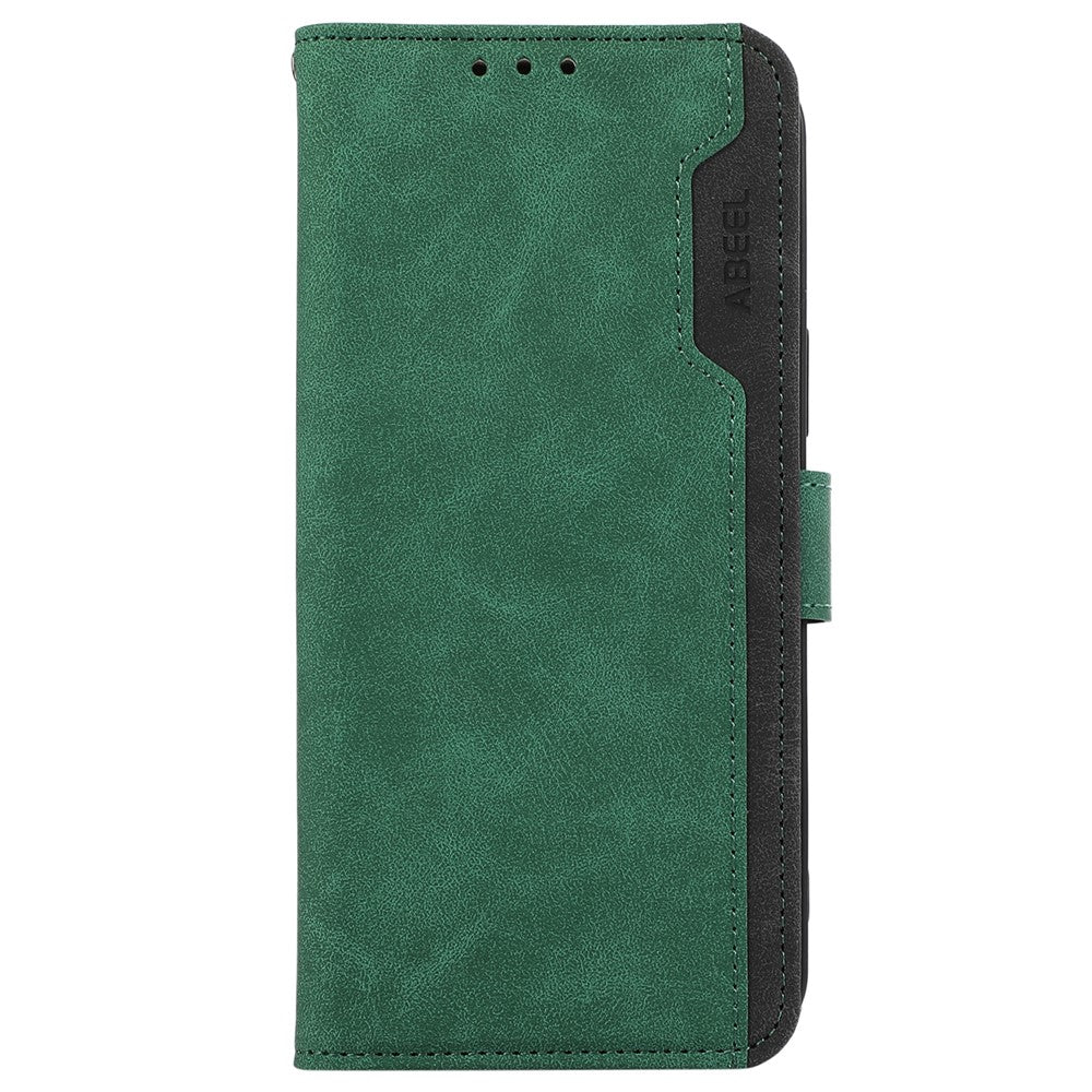 ABEEL For Xiaomi 17 Pro Max Case Color Splicing Leather Flip Phone Cover RFID Blocking - Green