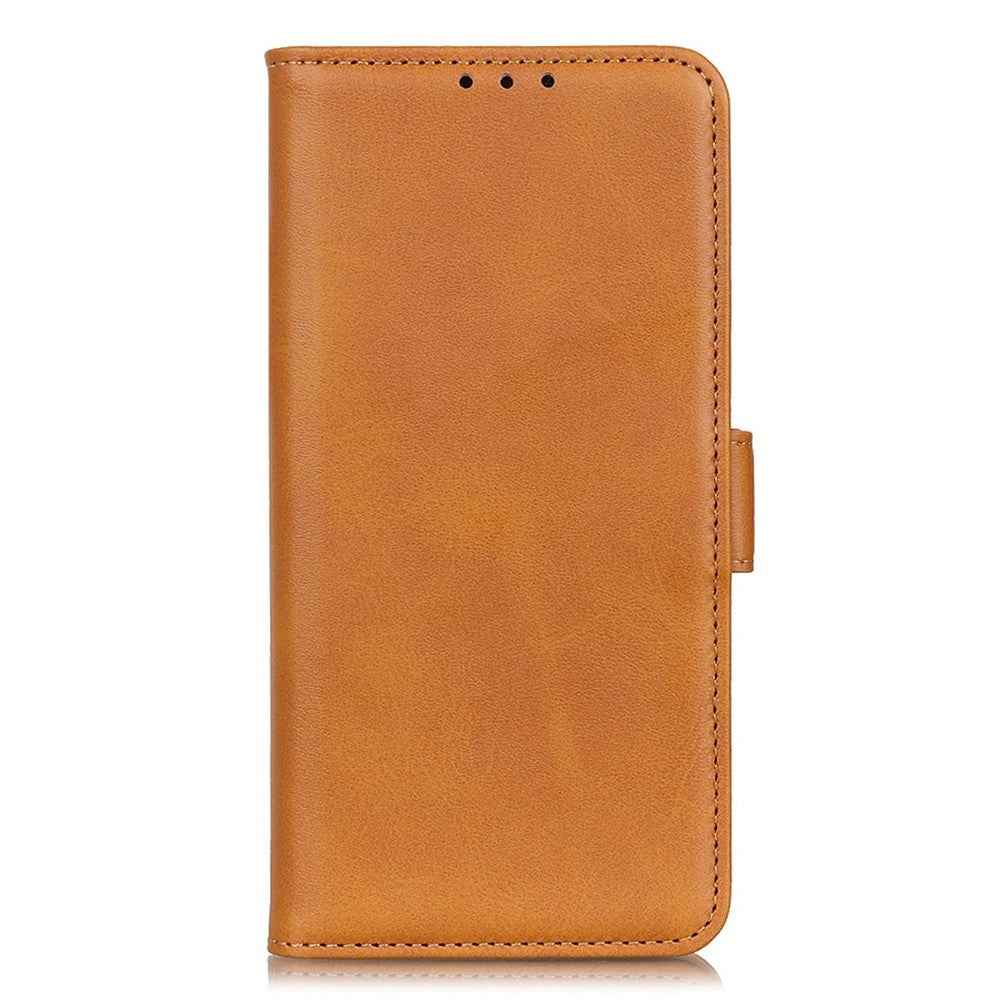 For Xiaomi 17 Pro Case Stand Cowhide Texture PU Leather Phone Cover - Yellow