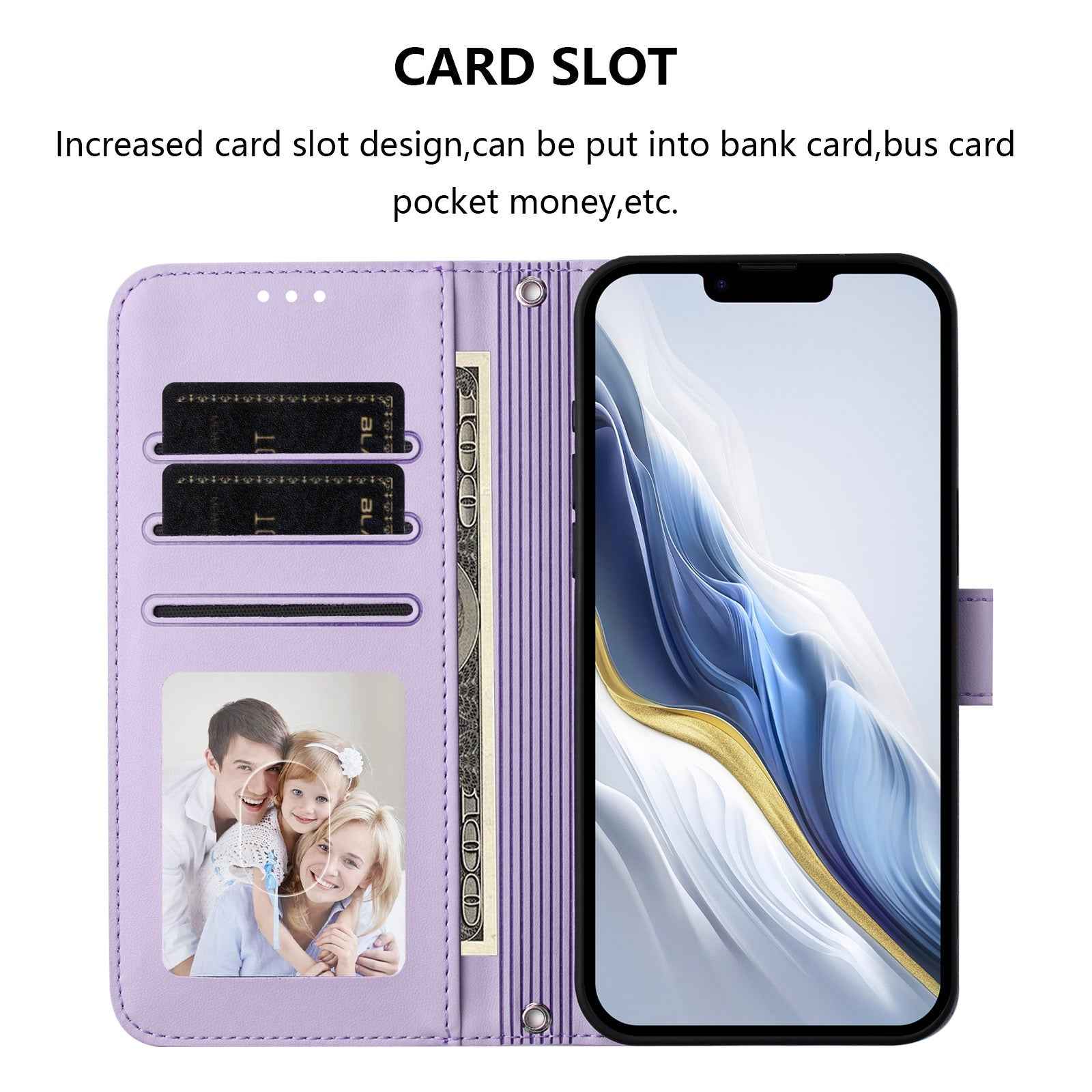 For Xiaomi 17 Pro Leather Case Wallet Stand Phone Cover with Wrist Strap - Light Purple