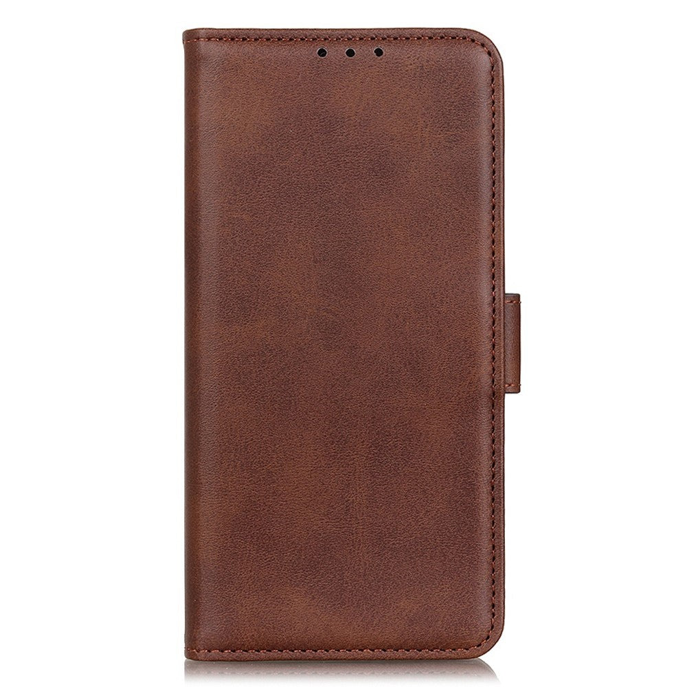 For Xiaomi Redmi Note 15 Pro 5G (Global) Case Stand Cowhide Texture PU Leather Phone Cover - Brown