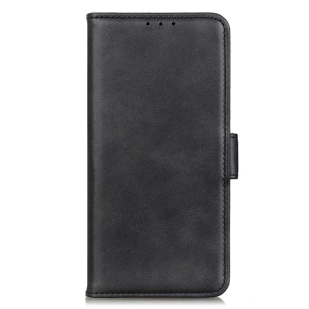 For Xiaomi Redmi Note 15 Pro 5G (Global) Case Stand Cowhide Texture PU Leather Phone Cover - Black