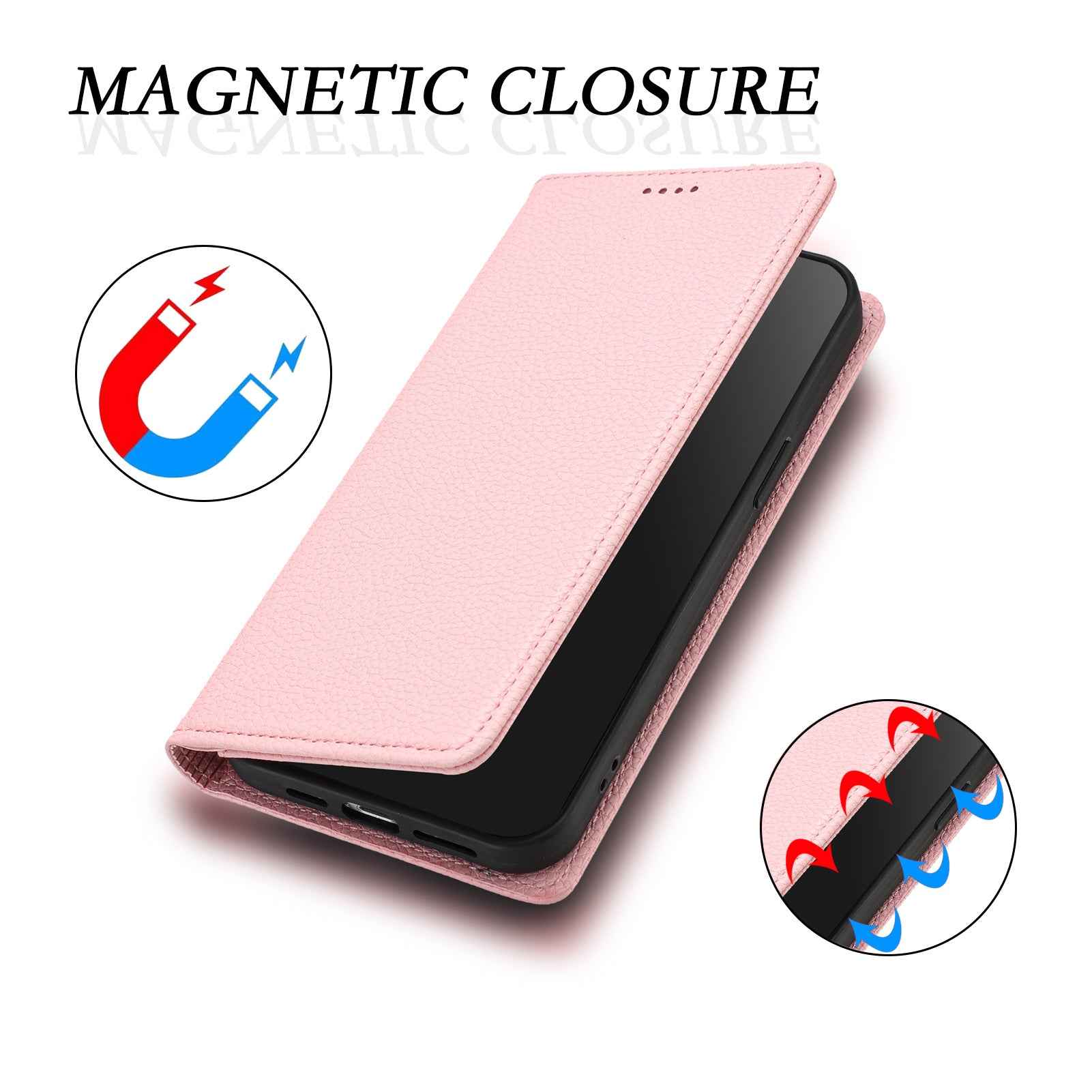 For Xiaomi 17 Pro Wallet Case RFID Blocking Litchi Texture Leather Mobile Cover - Pink