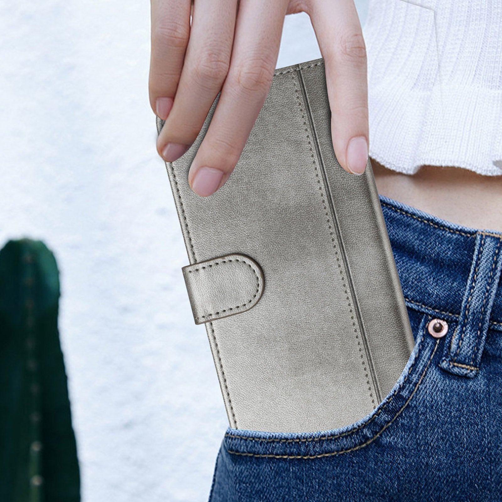 For Xiaomi 17 Pro Max Cases Wallet Stand Retro Texture Leather Phone Cover with Lanyard - Grey