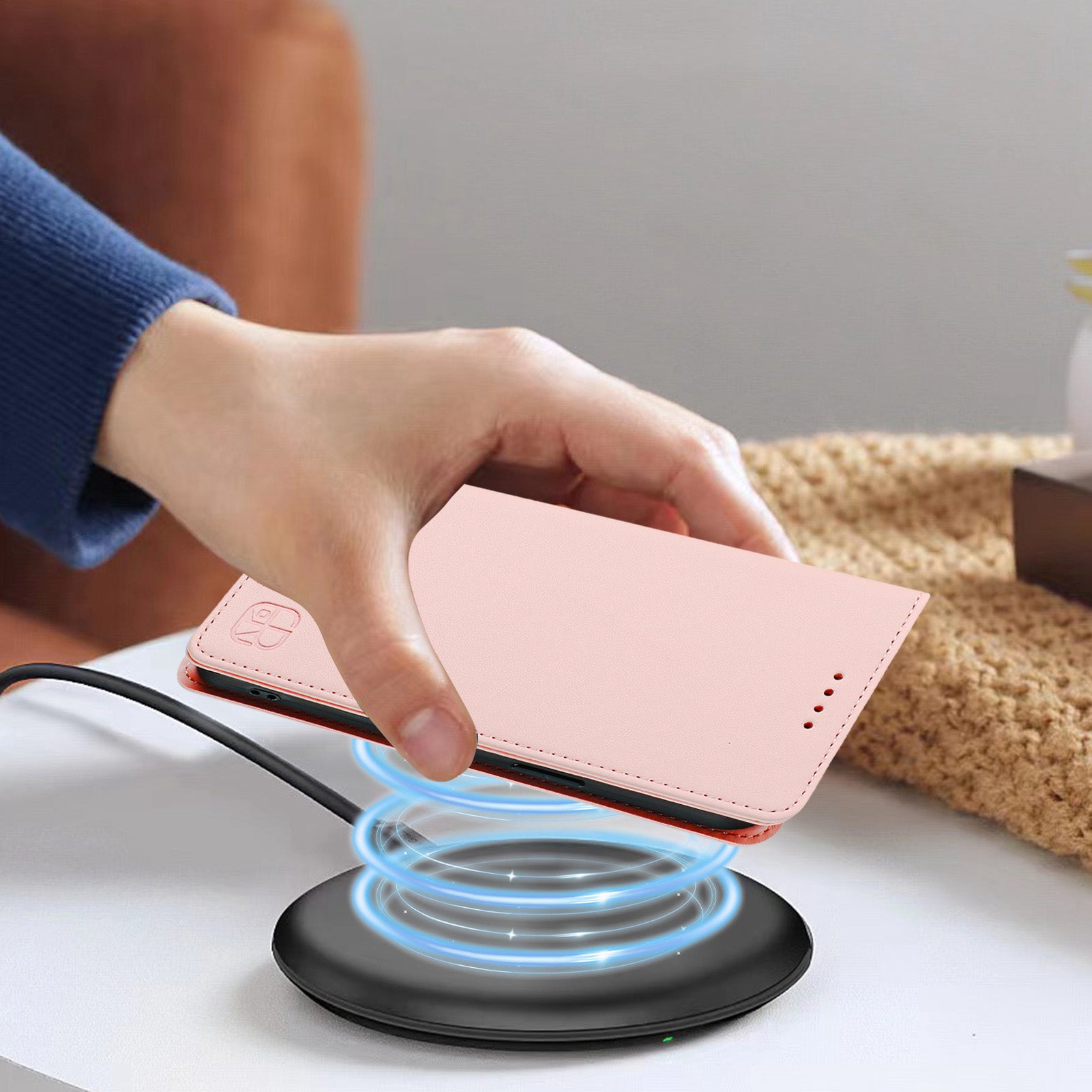 For Xiaomi 17 Pro Max Leather Case RINACASIS RC01 Phone Cover with RFID Blocking Wallet Stand - Pink