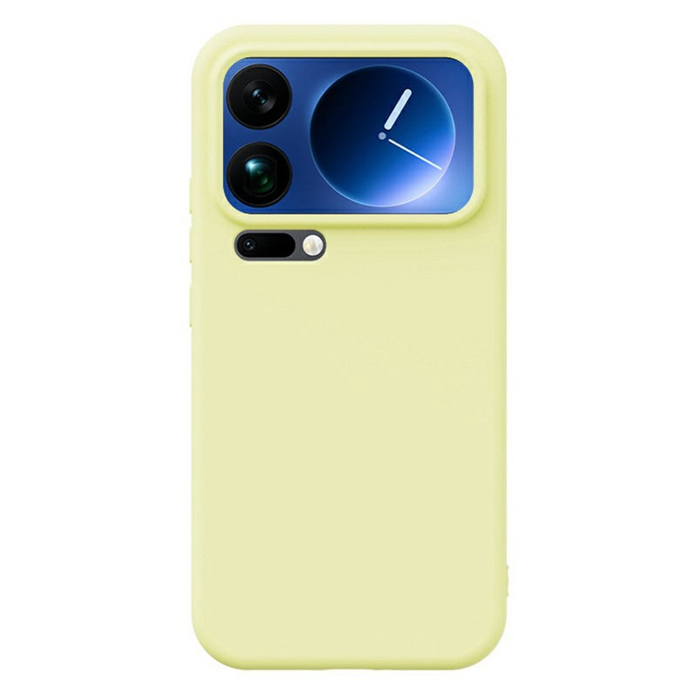 YCADEN For Xiaomi 17 Pro Max Case Precise Cutouts TPU Phone Back Cover - Cream Yellow