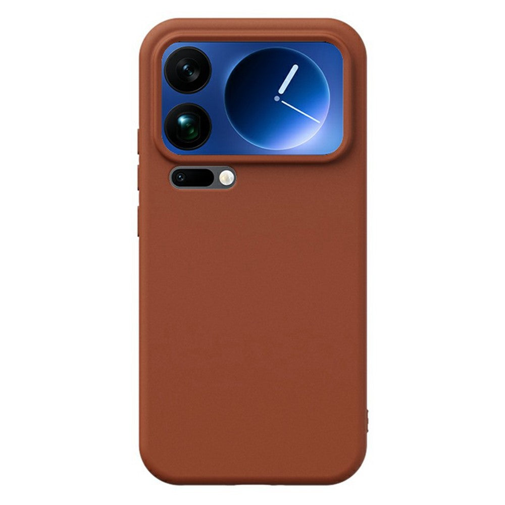 YCADEN For Xiaomi 17 Pro Max Case Precise Cutouts TPU Phone Back Cover - Tan