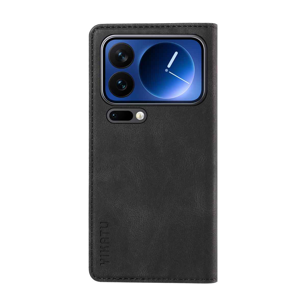 For Xiaomi 17 Pro Leather Cover YIKATU YK-004 Skin-Touch Wallet Phone Cases - Black