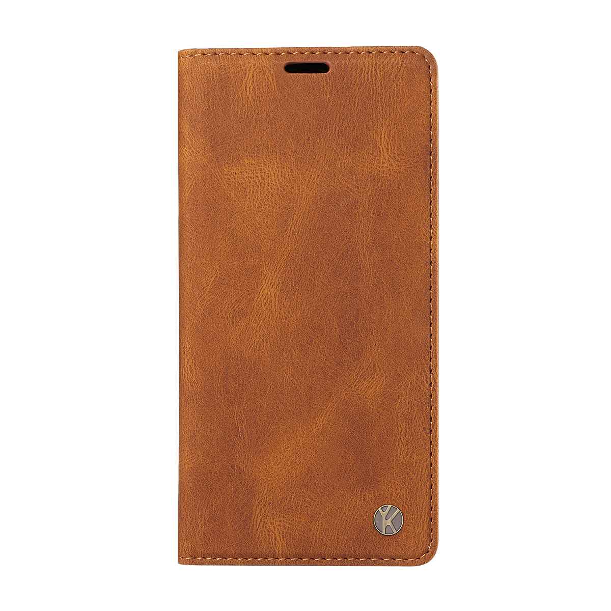 For Xiaomi 17 Pro Leather Cover YIKATU YK-004 Skin-Touch Wallet Phone Cases - Brown