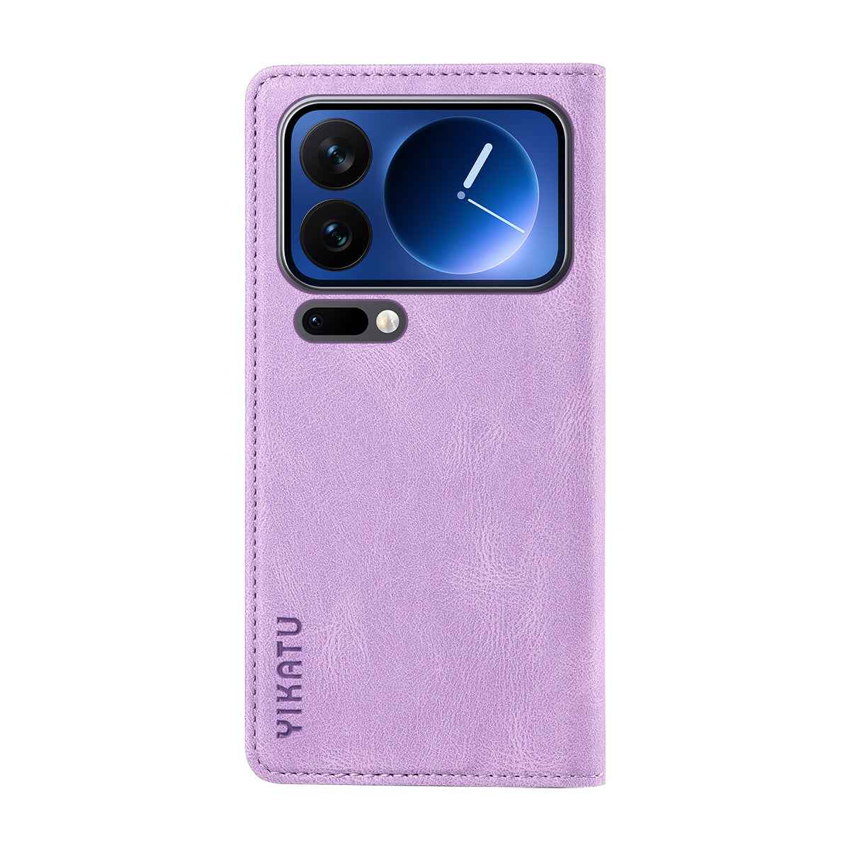 For Xiaomi 17 Pro Leather Cover YIKATU YK-004 Skin-Touch Wallet Phone Cases - Purple