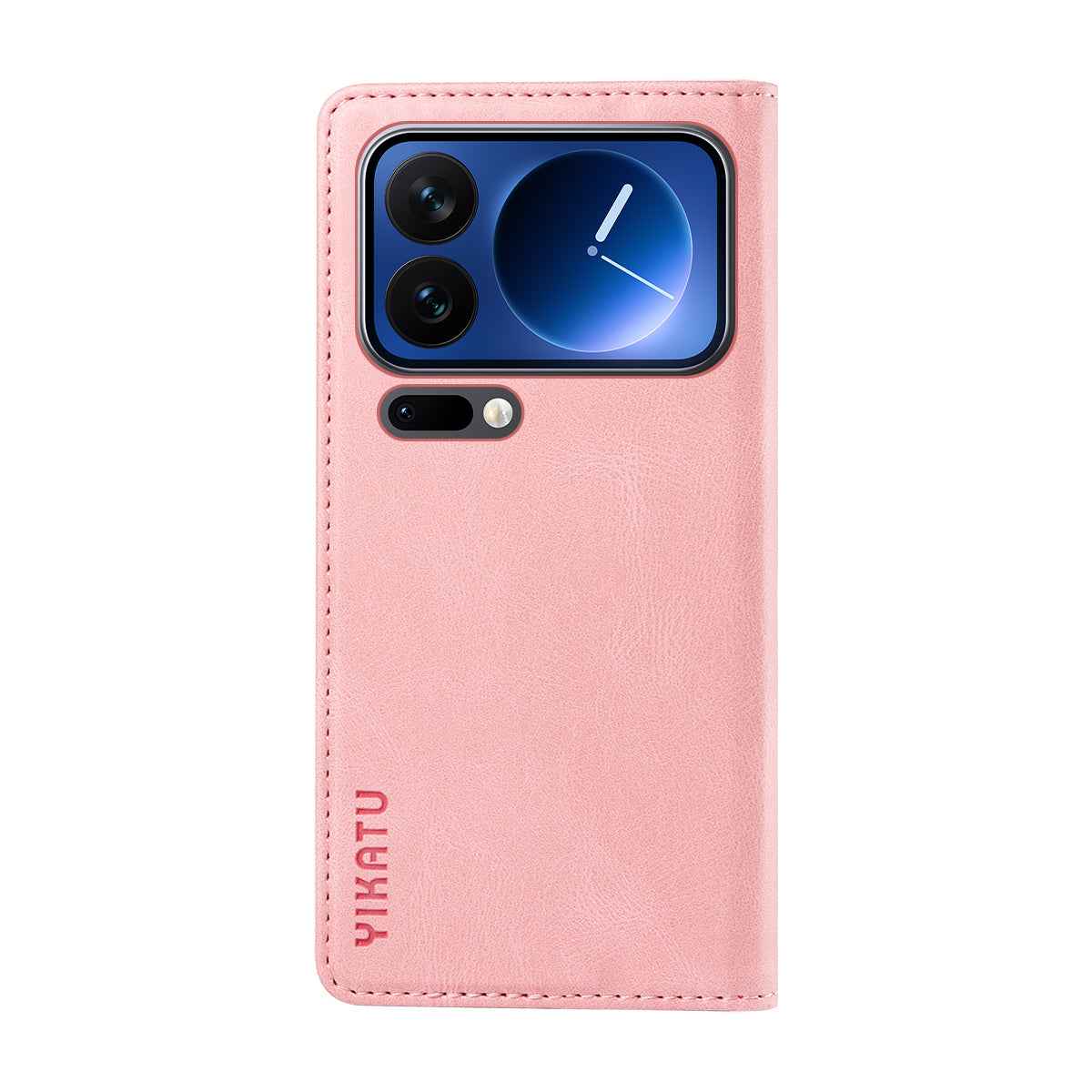 For Xiaomi 17 Pro Leather Cover YIKATU YK-004 Skin-Touch Wallet Phone Cases - Pink