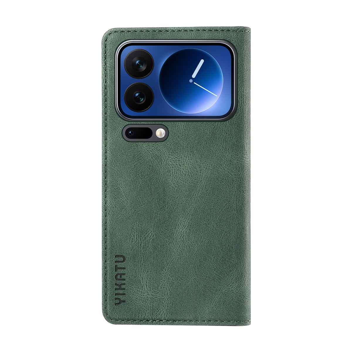 For Xiaomi 17 Pro Leather Cover YIKATU YK-004 Skin-Touch Wallet Phone Cases - Green