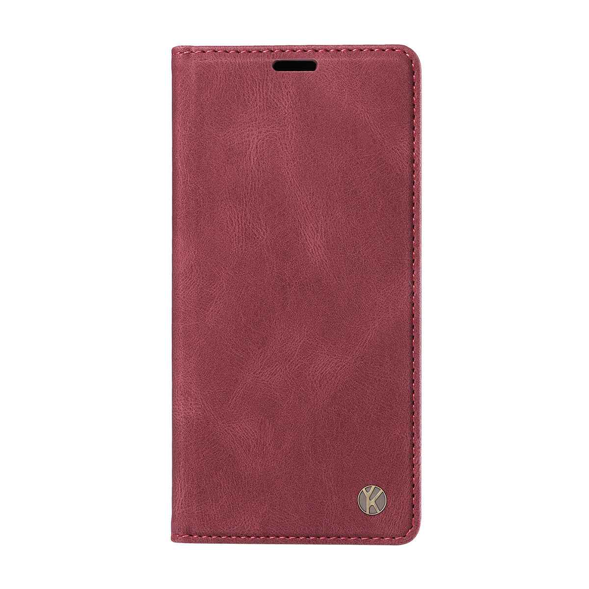 For Xiaomi 17 Pro Leather Cover YIKATU YK-004 Skin-Touch Wallet Phone Cases - Wine Red