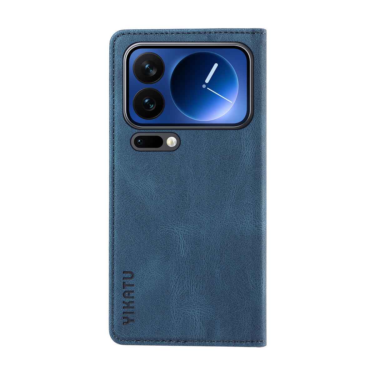 For Xiaomi 17 Pro Leather Cover YIKATU YK-004 Skin-Touch Wallet Phone Cases - Blue